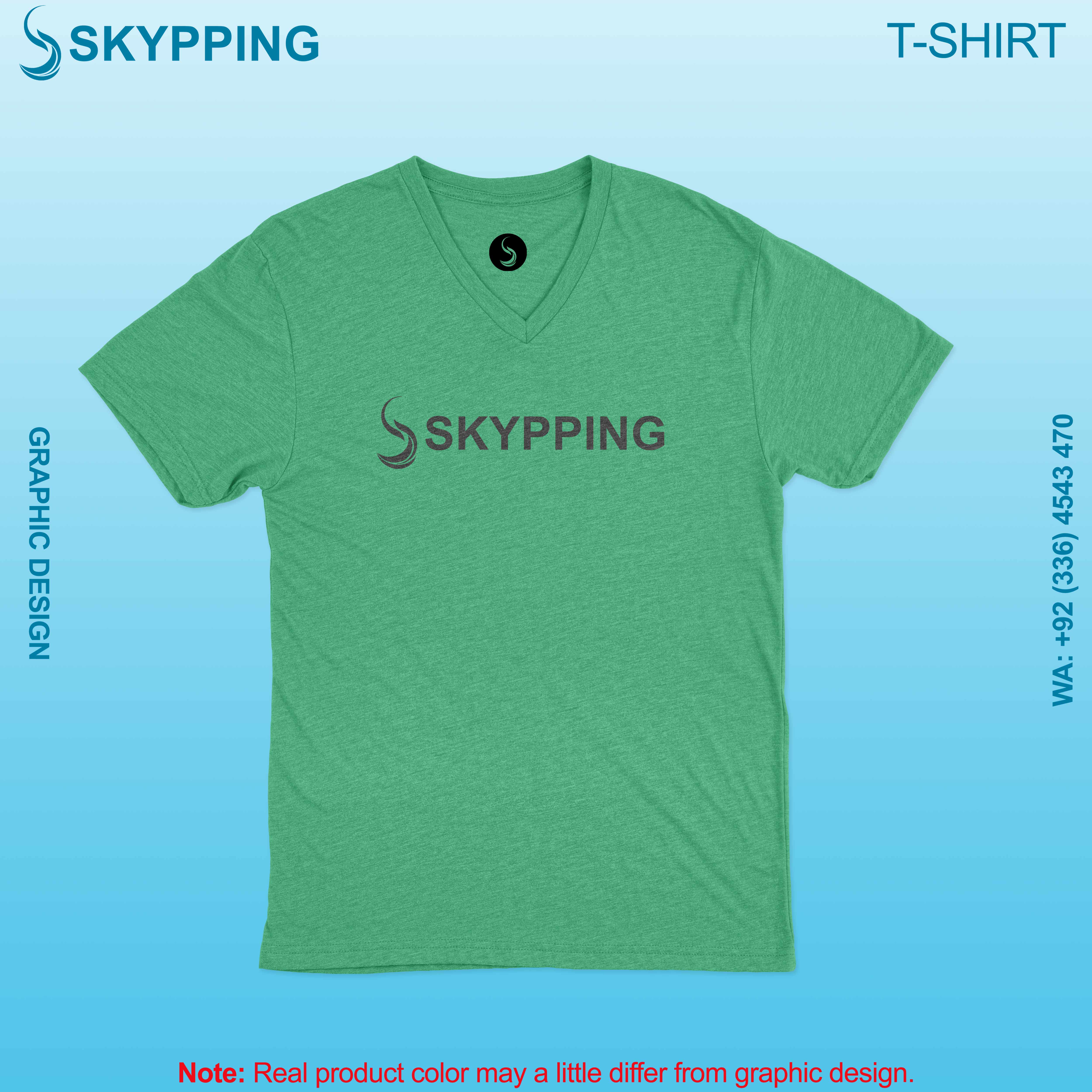 V-Neck Short set-in style sleeve t-shirt for men